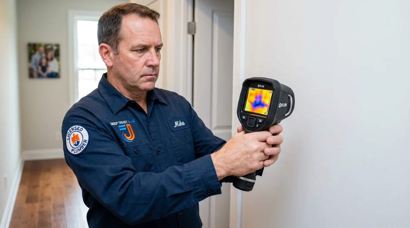 Thermal imaging leak detection by Johns Plumbing LLC in Tarrytown